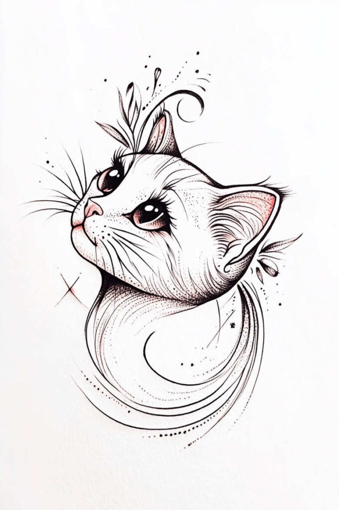 geometric-animals – tattoo design ideas free ai generated – surrealism-ethereal-textures – for-upper-back – Gallery: news-inkby-ai