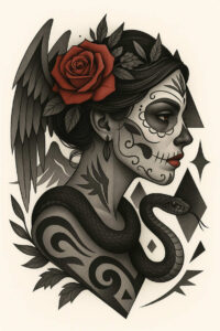 innovative-art – tattoo design ideas free ai generated – realism-detailed-rendering – for-foot – Gallery: news-inkby-ai