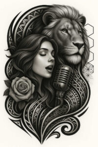 inspirations – tattoo design ideas free ai generated – realism-illusion-of-depth – for-abdomen – Gallery: news-inkby-ai