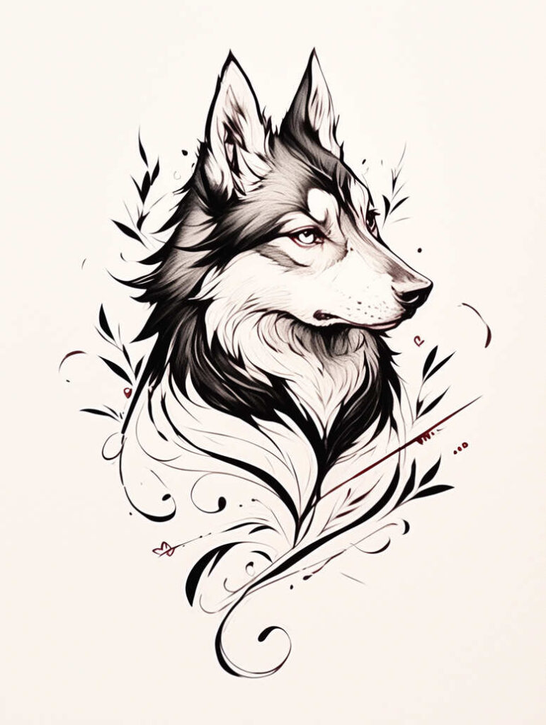 mammals – tattoo design ideas free ai generated – neotraditional-clean-fill – for-spine – Gallery: news-inkby-ai