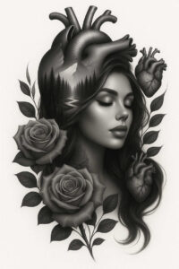 mammals – tattoo design ideas free ai generated – surrealism-unreal – for-upper-chest – Gallery: news-inkby-ai