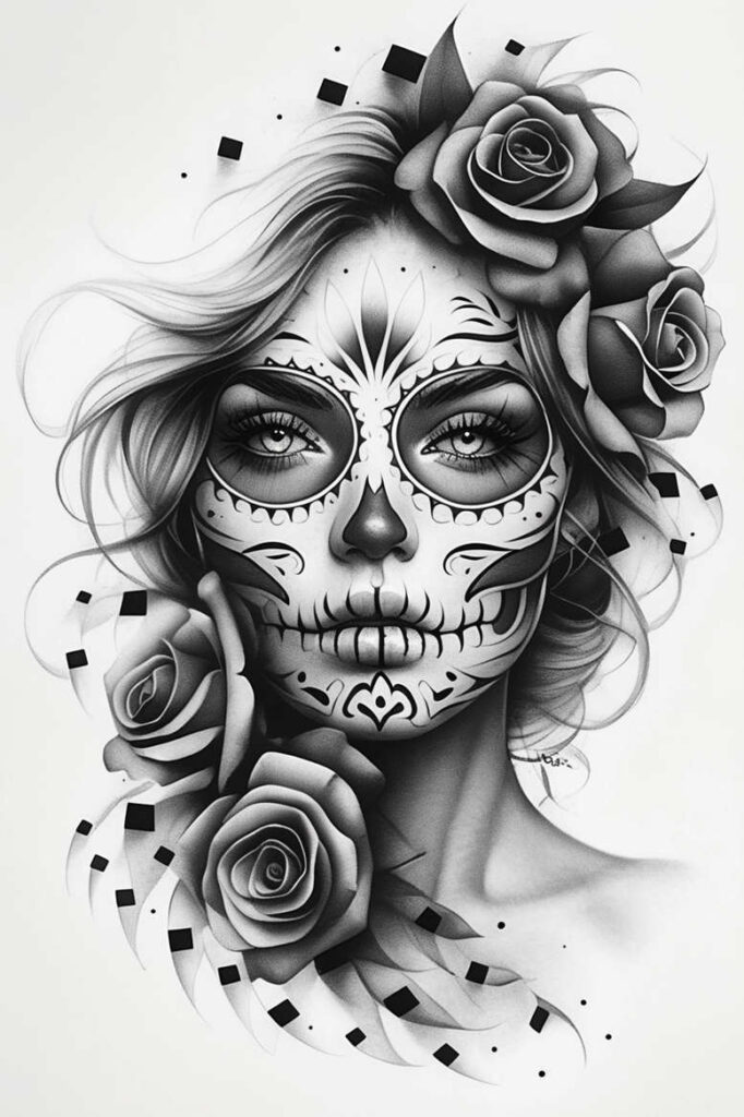 modern-character – tattoo design ideas free ai generated – surrealism-enigmatic-light – for-full-back – Gallery: news-inkby-ai