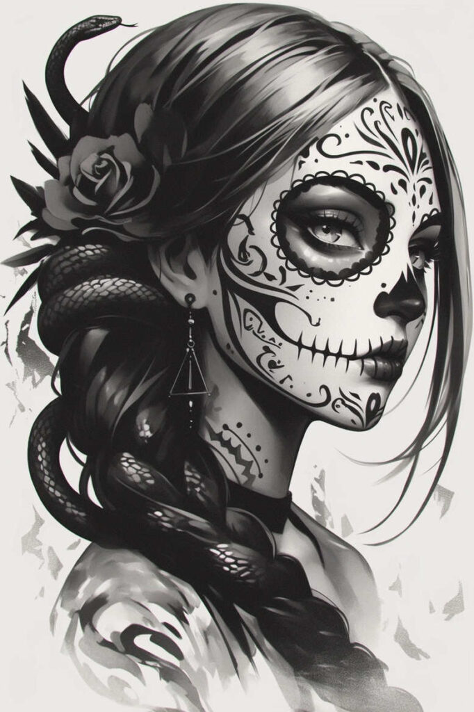 modern-character – tattoo design ideas free ai generated – surrealism-visionary – for-scapula – Gallery: news-inkby-ai