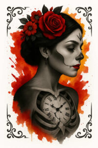 modern-patterns – tattoo design ideas free ai generated – neotraditional-clean-fill – for-elbow – Gallery: news-inkby-ai