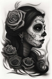 modern-patterns – tattoo design ideas free ai generated – realism-clean-background – for-lower-chest – Gallery: news-inkby-ai