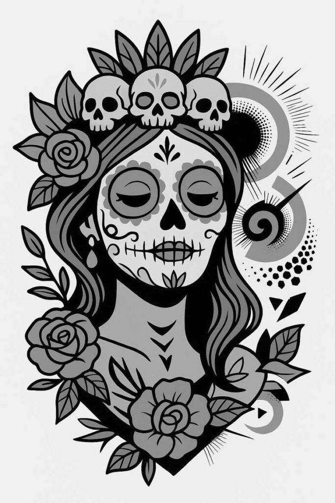 modern-patterns – tattoo design ideas free ai generated – realism-sharp-focus – for-upper-chest – Gallery: news-inkby-ai