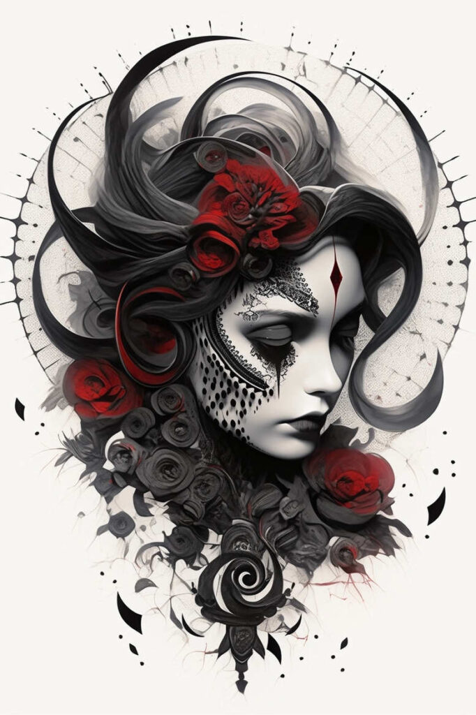 modern-tattoos – tattoo design ideas free ai generated – neotraditional-artful-color – for-spine – Gallery: news-inkby-ai