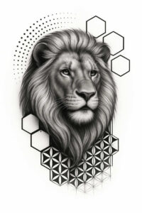 modernity – tattoo design ideas free ai generated – neotraditional-vivid-gradients – for-nape – Gallery: news-inkby-ai