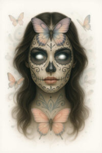 new-direction – tattoo design ideas free ai generated – surrealism-ethereal – for-collarbone – Gallery: news-inkby-ai