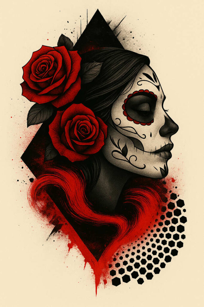 new-era – tattoo design ideas free ai generated – neotraditional-enhanced-shading – for-spine – Gallery: news-inkby-ai
