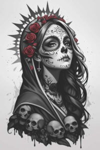 new-motifs – tattoo design ideas free ai generated – surrealism-timeless – for-upper-back – Gallery: news-inkby-ai