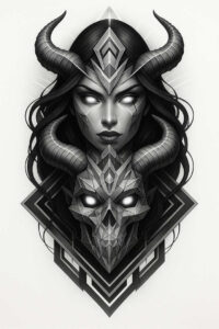 new-techniques – tattoo design ideas free ai generated – surrealism-phantasmagoria – for-neck – Gallery: news-inkby-ai