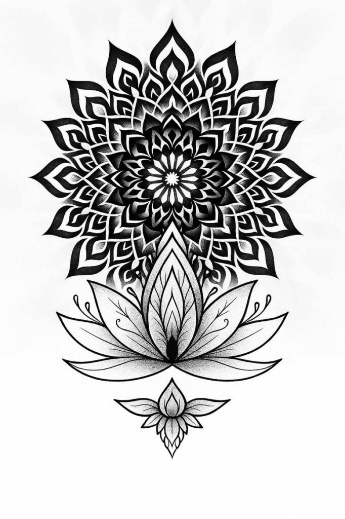 news tattoo design ideas centerpiece 3D-rendered shows endurance