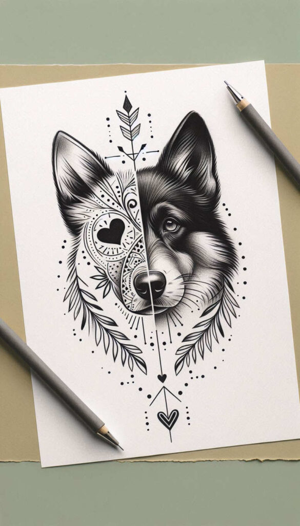 news tattoo design ideas naturalistic abstract symbolising endurance