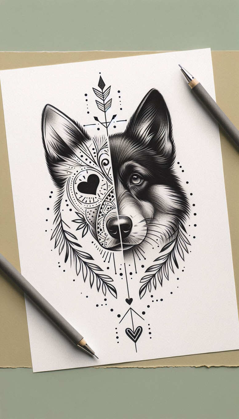 news tattoo design ideas naturalistic abstract symbolising endurance