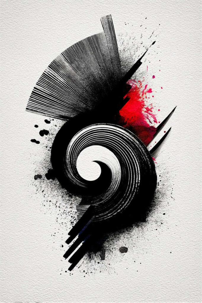 news tattoo design ideas saturated hues black-and-white for spine