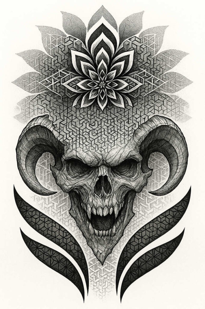 news tattoo design ideas geometric lace black-and-white for stomach