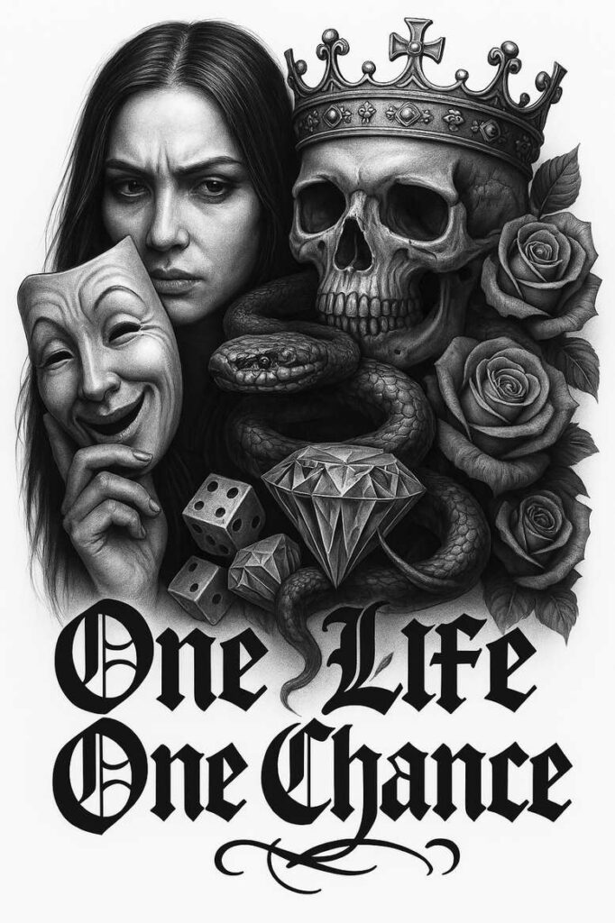 news tattoo design ideas Realism sharp focus black-and-white represents perseverance