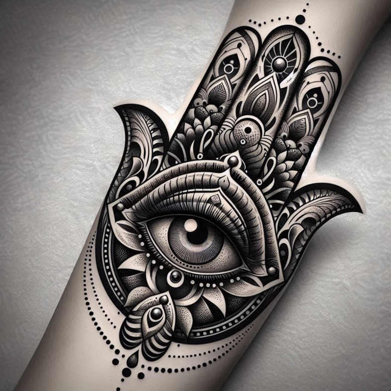 news tattoo design ideas displaced objects bokeh for lower arm