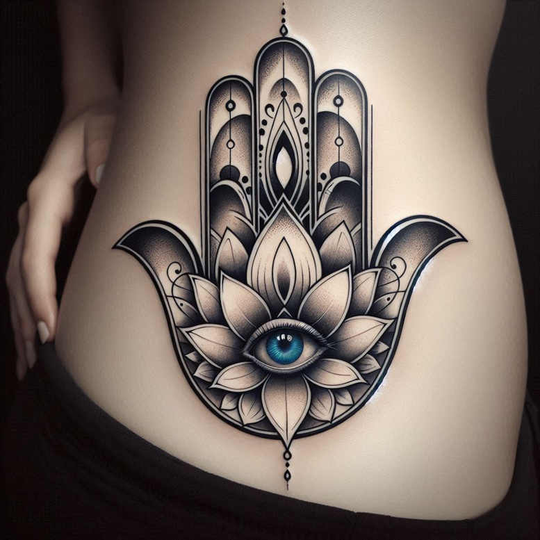 news tattoo design ideas Surrealism mystical CGI-rendered endurance and power