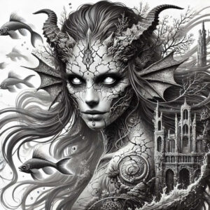 news tattoo design ideas Surrealism juxtaposition cinematic embodying resilience