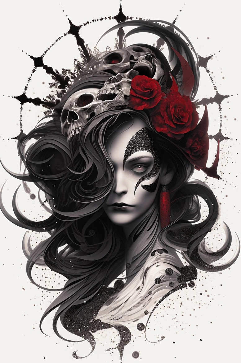 news tattoo design ideas Surrealism fantastical concentric circles for sternum