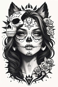 news tattoo design ideas Realism portrait realism cosmic symbolising perseverance