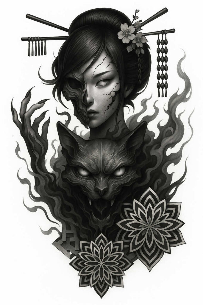 news tattoo design ideas Surrealism transcendent delicate arcs for arm