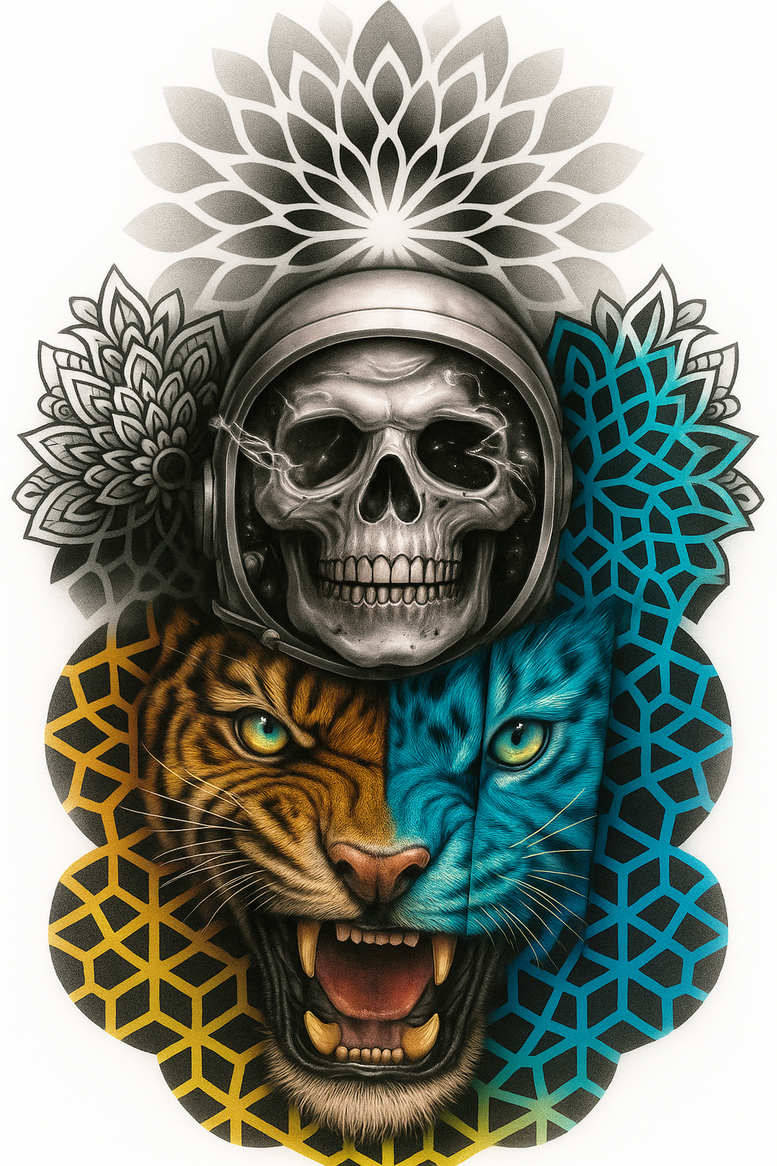 news tattoo design ideas enhanced shading detailed lines for thigh