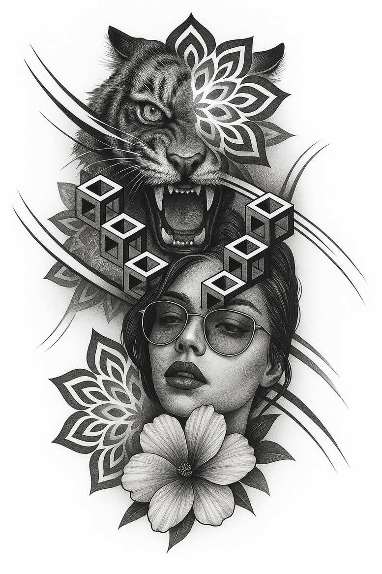 news tattoo design ideas soft-focus filigree represents resilience