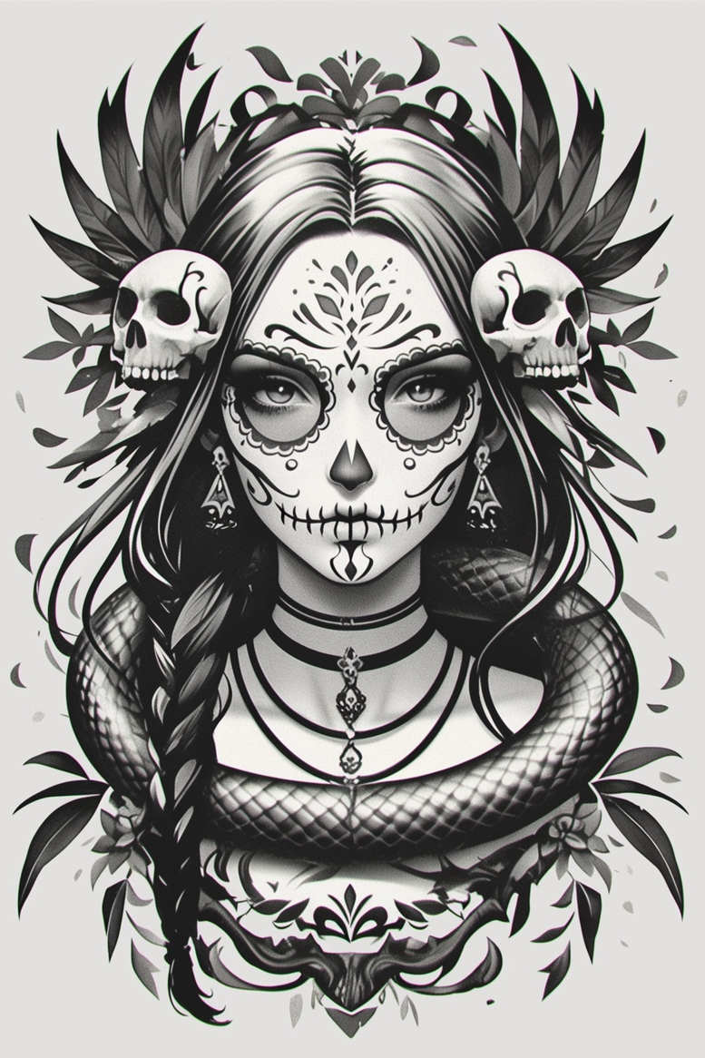 news tattoo design ideas Surrealism visual paradox geometric pattern for spine