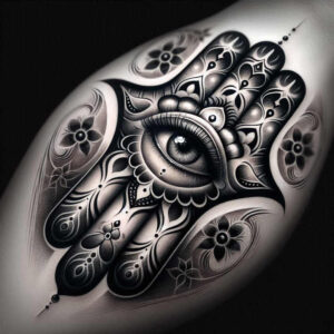 news tattoo design ideas Realism lifelike eyes glowing stands for strength