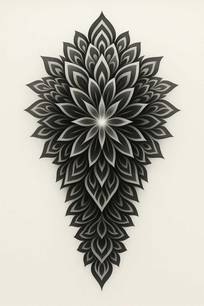 news tattoo design ideas circular grid high-contrast for ankle