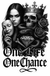 news tattoo design ideas displaced objects high-contrast for full back