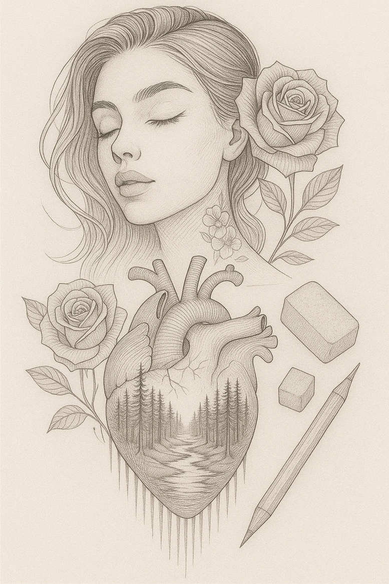 news tattoo design ideas refined lines high-key for chest