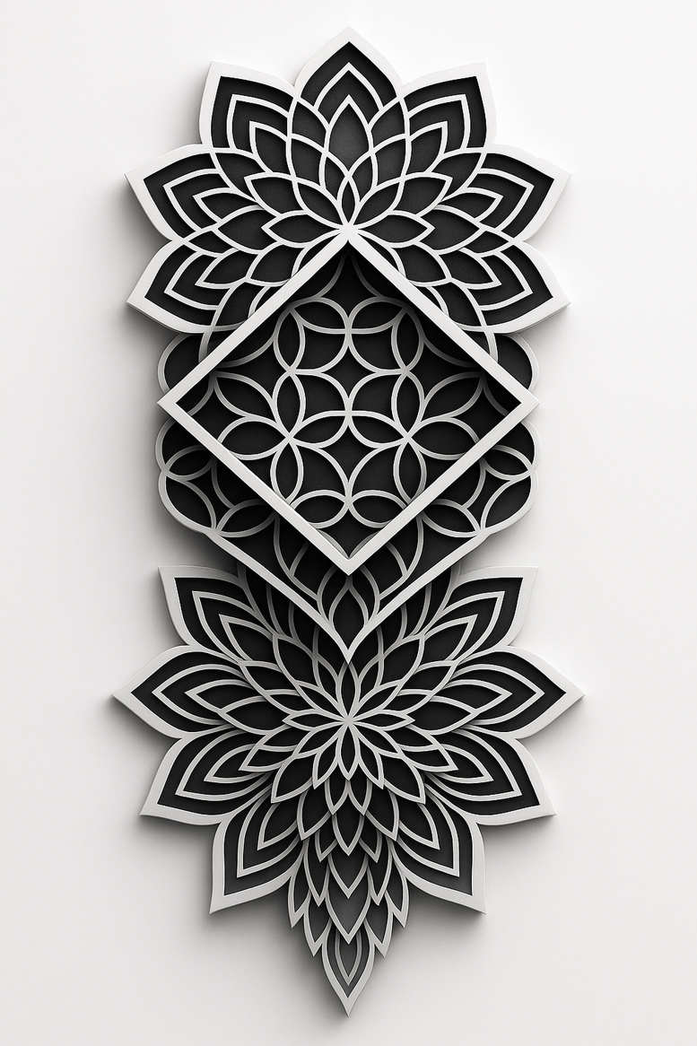 news tattoo design ideas ornamental rays high-key symbol of resilience