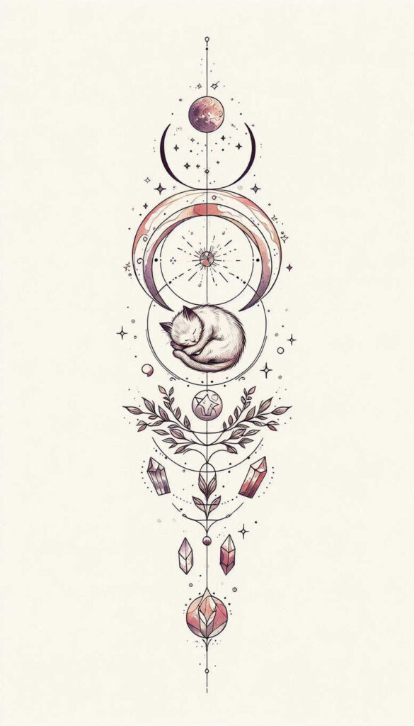news tattoo design ideas Surrealism floating elements hyperrealistic symbol of endurance