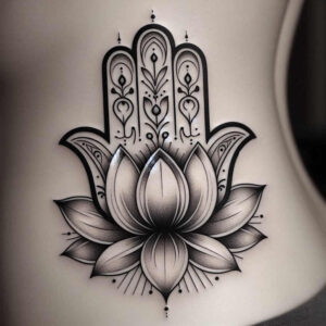 news tattoo design ideas Surrealism translucent layers macro for behind ear