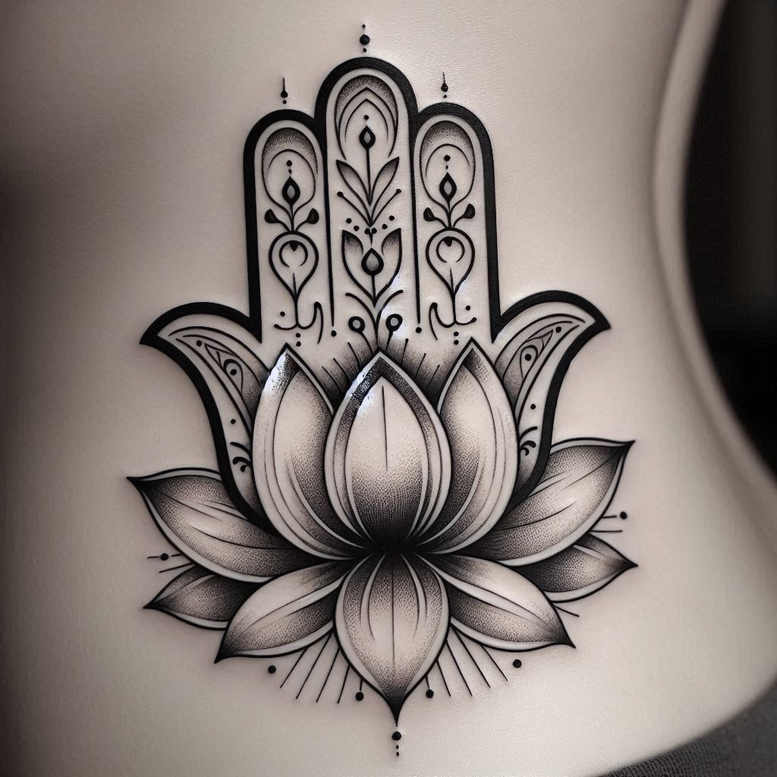 news tattoo design ideas Surrealism translucent layers macro for behind ear