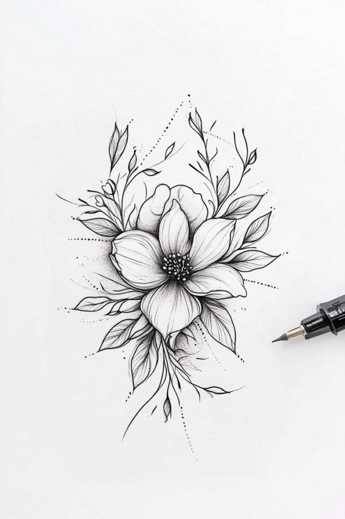 news tattoo design ideas Surrealism fragmentation minimal symbol of strength