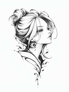 news tattoo design ideas Realism precise gradient moody represents perseverance