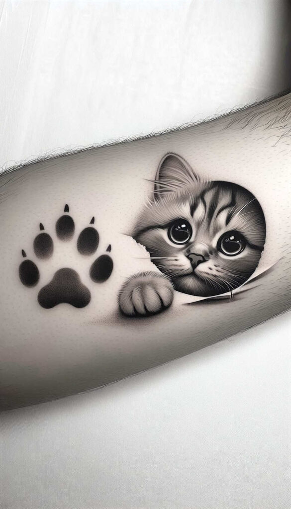 news tattoo design ideas Realism soft focus moody resilience and power