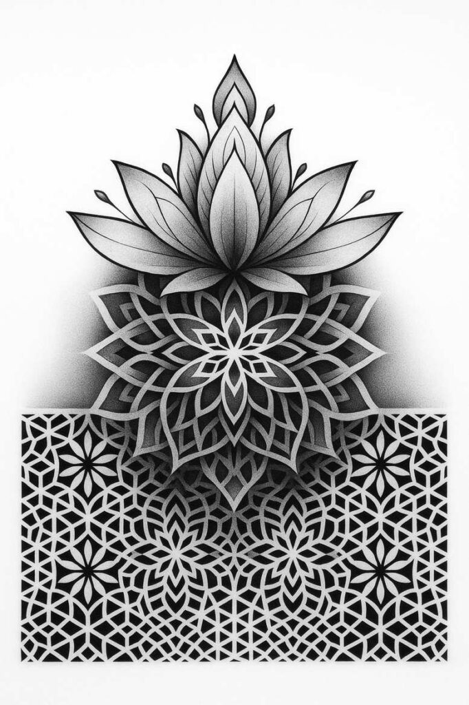 news tattoo design ideas clean fill ornamental swirl courage and power