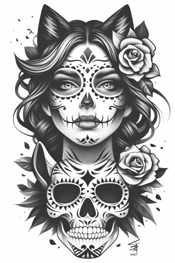 news tattoo design ideas contrasting colors radial symmetry represents perseverance