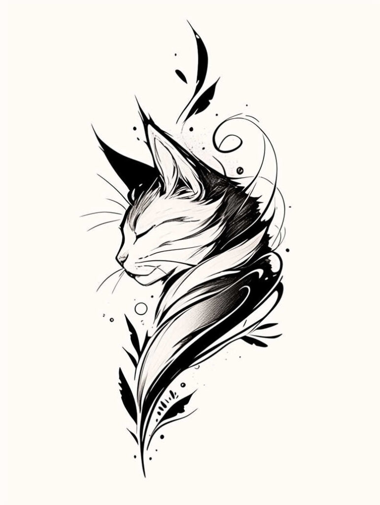 news tattoo design ideas Surrealism transcendent sharp-focus for heel