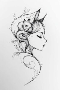 news tattoo design ideas Surrealism hallucinatory soft-focus courage and power