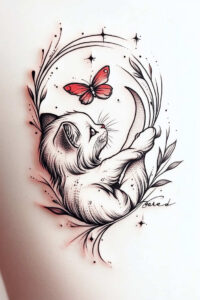 news tattoo design ideas delicate outline symbolising endurance shows resilience