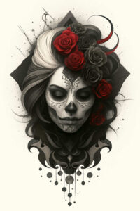 news tattoo design ideas Realism deep shadows symmetric perseverance and power