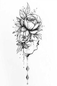 news tattoo design ideas Surrealism hyperreal watercolor-style for foot