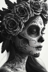 trends – tattoo design ideas free ai generated – surrealism-distorted-reality – for-behind-ear – Gallery: news-inkby-ai